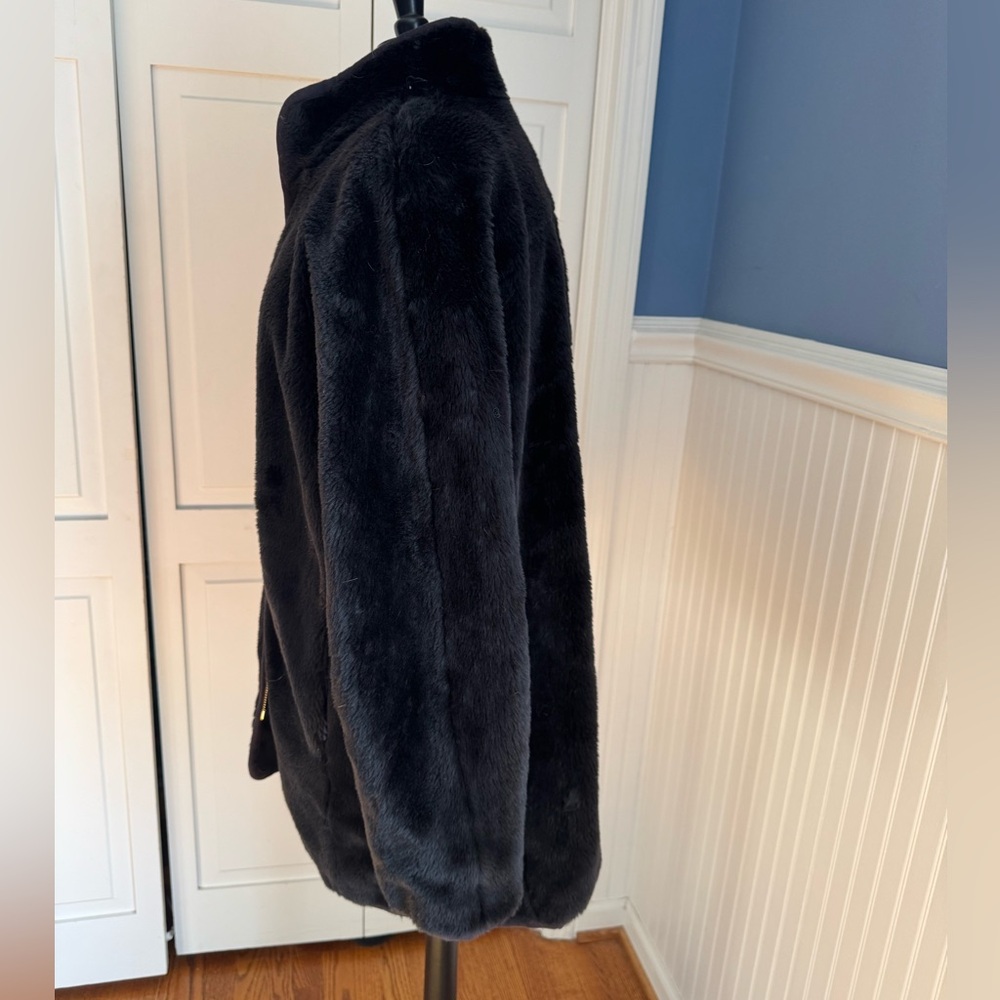 J. Crew Black Teddy Jacket - Picture 2 of 4